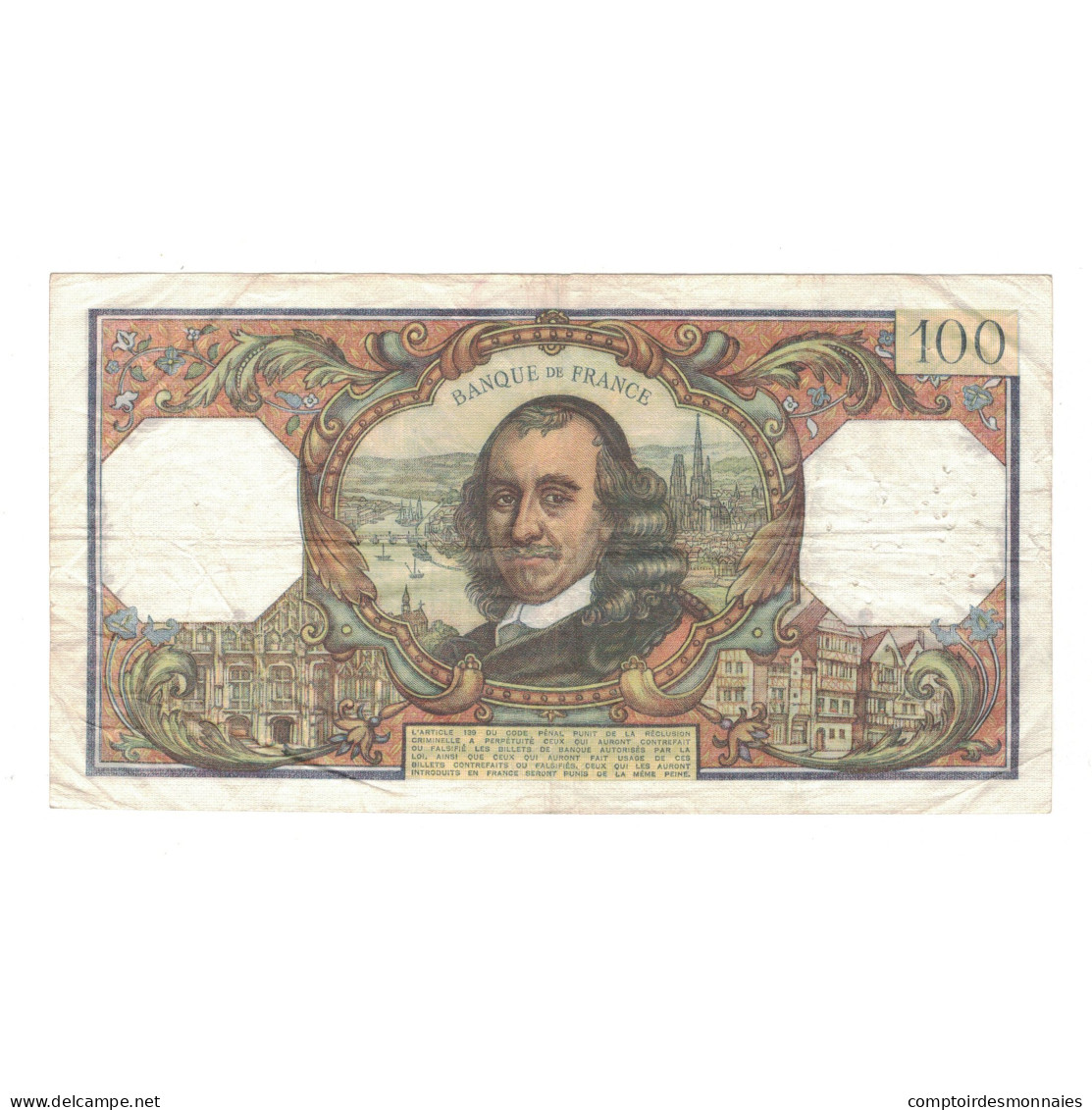 France, 100 Francs, Corneille, 1975, E.872, TB+, Fayette:65.49, KM:149e - 100 F 1964-1979 ''Corneille''