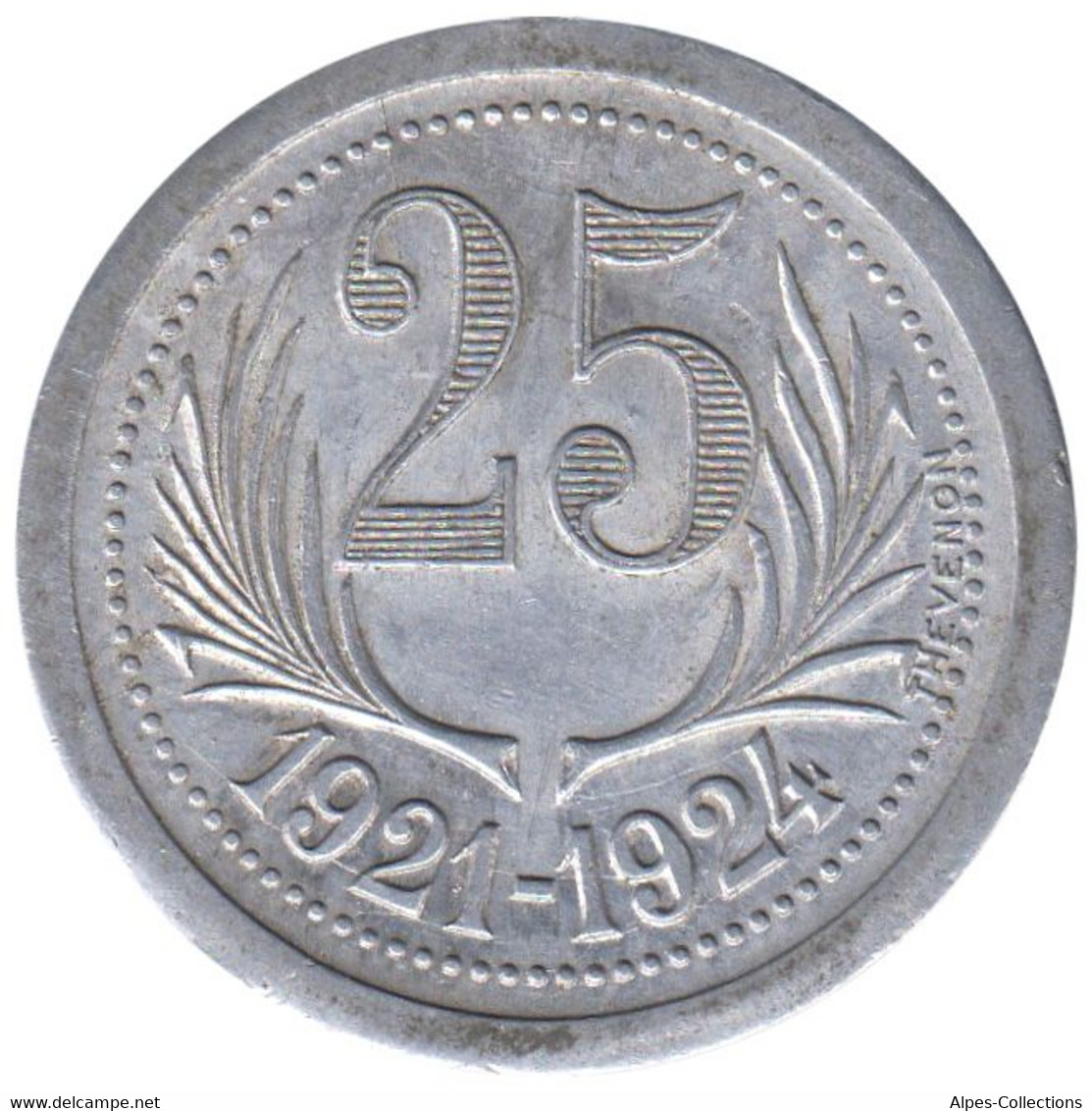 HERAULT - 02.11 - Monnaie De Nécessité - 25 Centimes 1921-1924 - Monétaires / De Nécessité