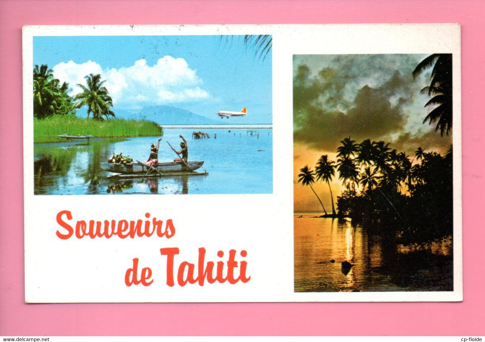 POLYNÉSIE FRANÇAISE . " SOUVENIR DE TAHITI " . MULTIVUE - Réf. N°34227 - - Polynésie Française