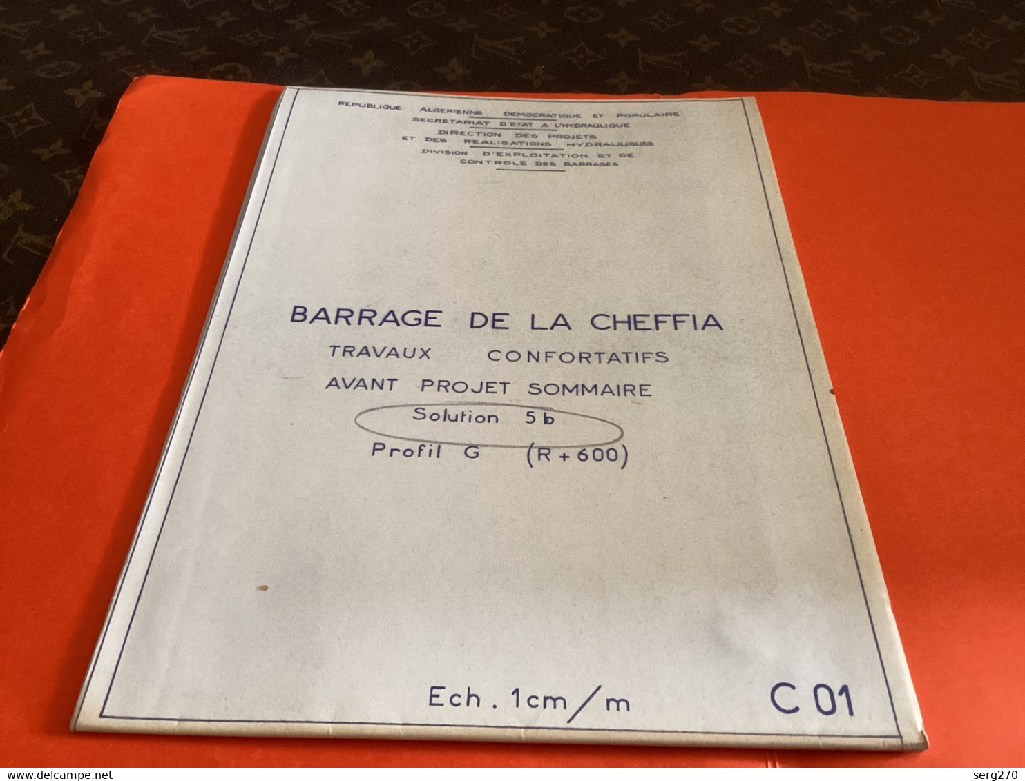 Barrage De La Cheffia 1969 SOFRETEN Vidange Études Générales Grands Travaux Hydraulique Bones Algérie - Arbeitsbeschaffung