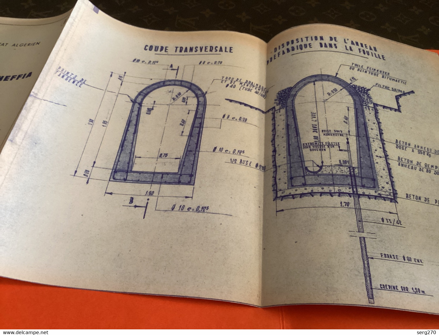 Barrage De La Cheffia 1969 SOFRETEN Vidange Études Générales Grands Travaux Hydraulique Bones Algérie - Opere Pubbliche