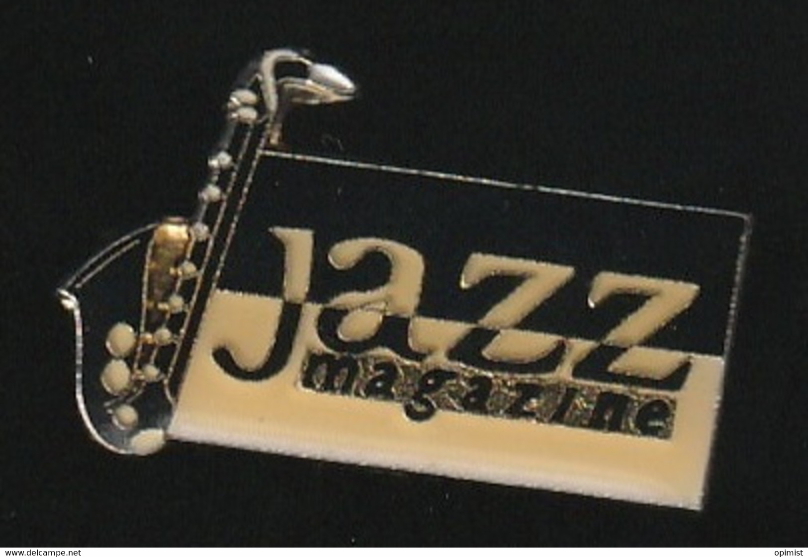 74369-Pin's.Jazz Magazine.saxophone.presse. - Musique