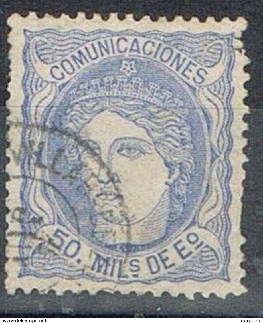 Sello 50 Milesimas Alegoria, Fechador VILLARREAL (Castellon), Num 107 º - Used Stamps