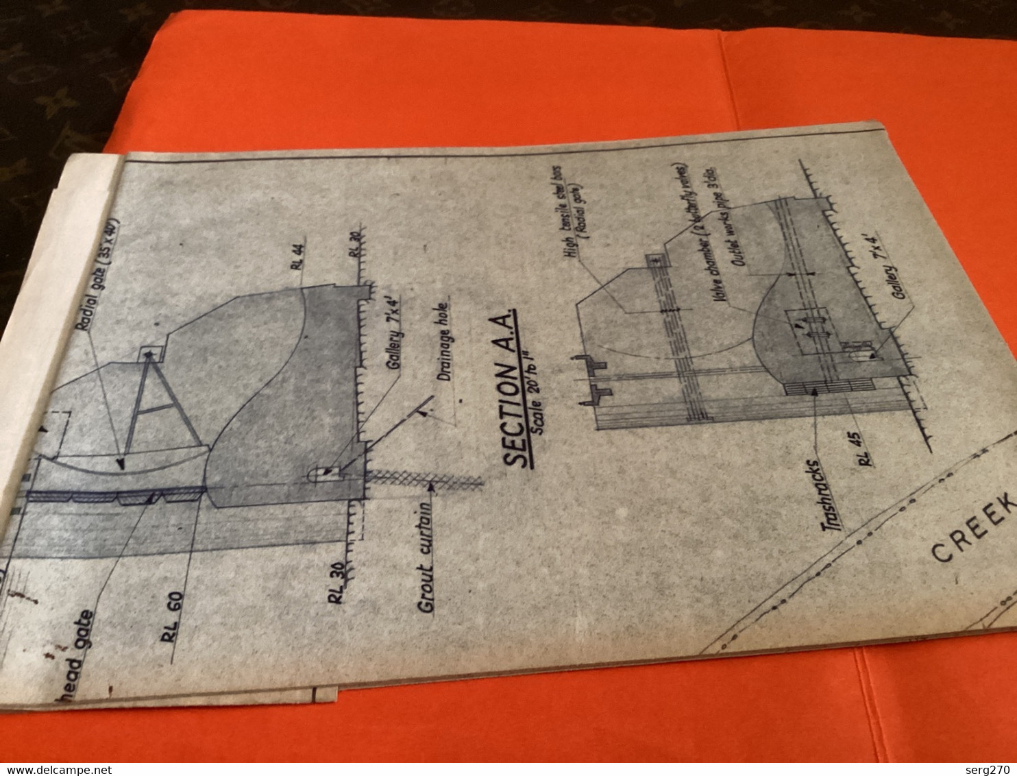 Plan   Boree Creek Caudal Dam  Gravity Dam With Overflow Spillway   Australie Australia) Barrage Archives - Obras Públicas