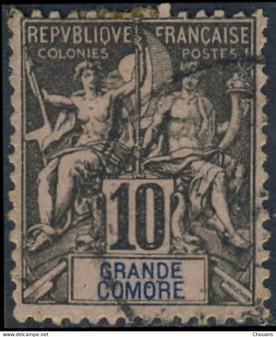 Grande Comore 1897 ~  YT 5 - 10 C. Type Sage - Used Stamps