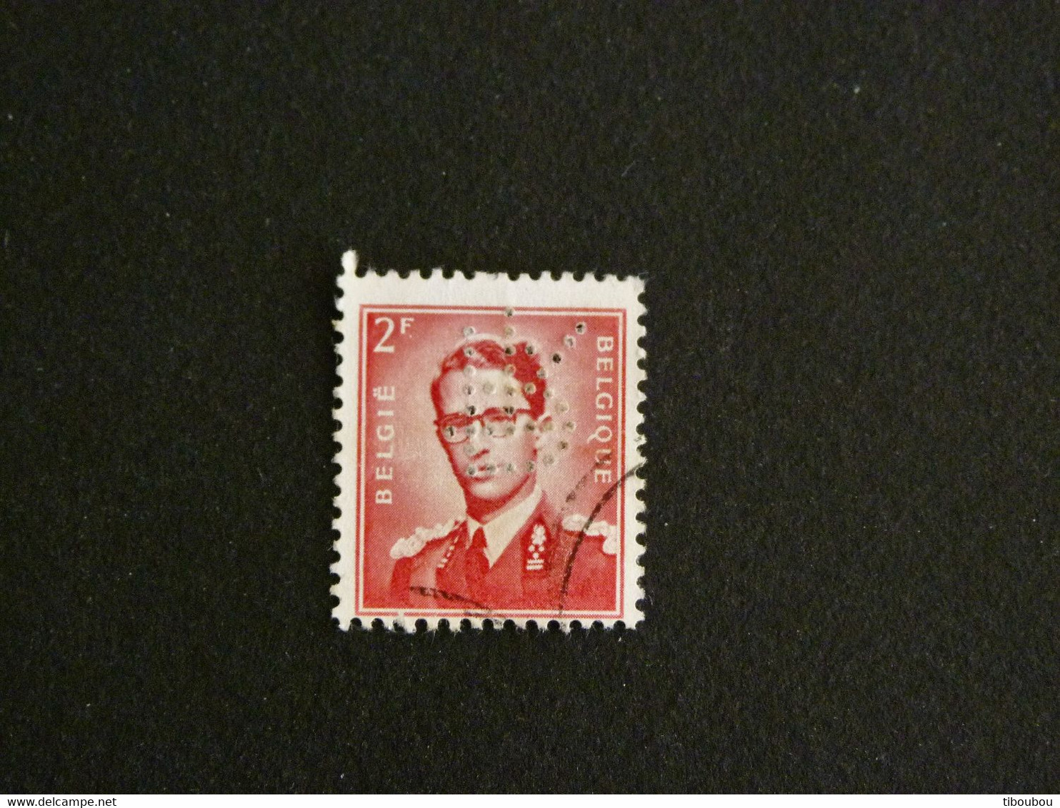 BELGIQUE BELGIE BELGIUM YT 925 OBLITERE PERFORE - BAUDOUIN 1er LUNETTES - 1951-..