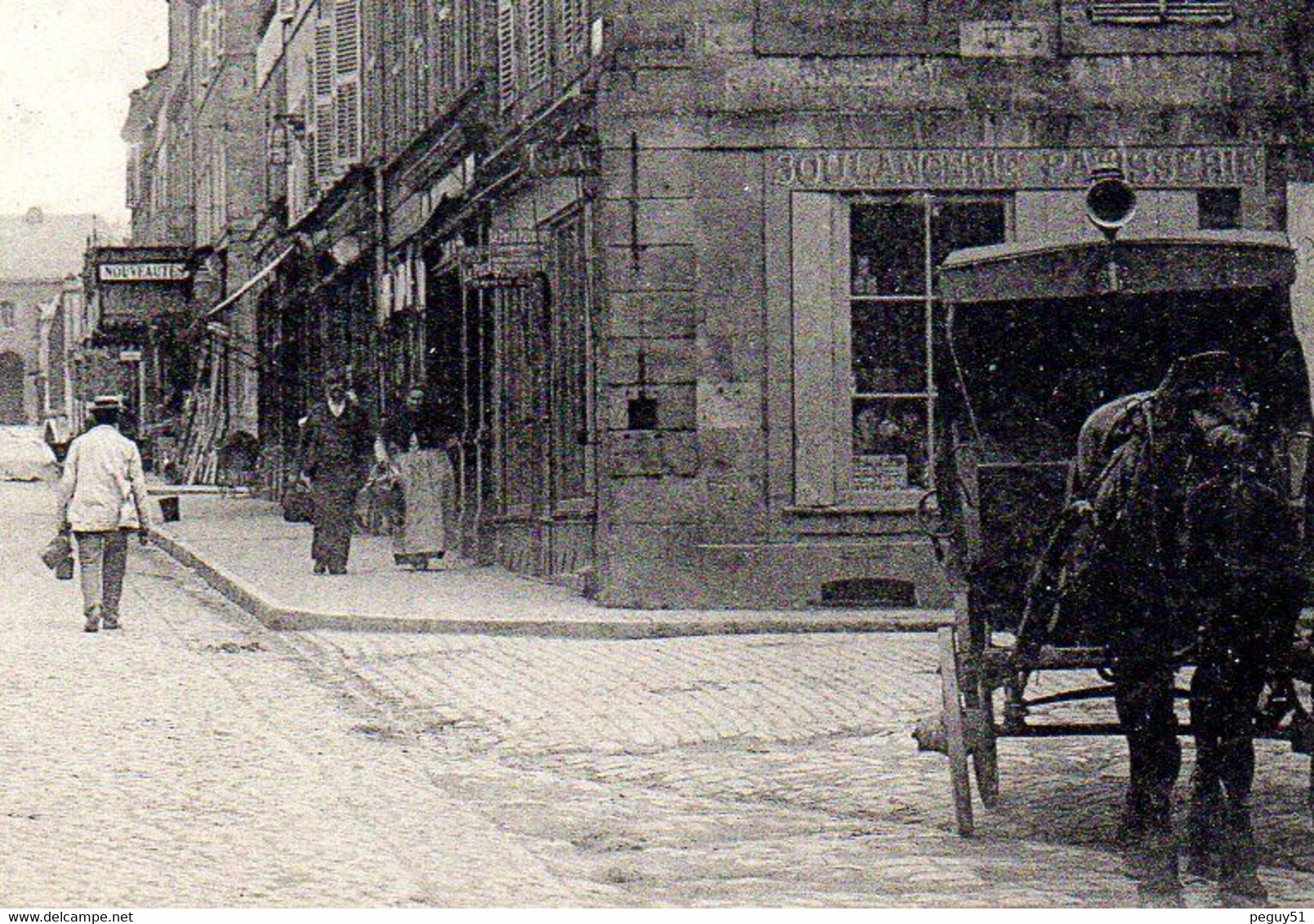 54. Longwy - Haut. Grande Rue Et Rue Abbé Friclot. Boulangerie-Patisserie. Tabac-presse Le Petit Parisien. 1907 - Longwy