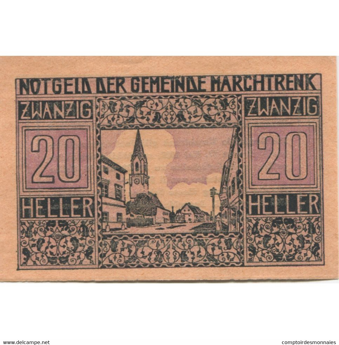 Billet, Autriche, Marchtrenk, 20 Heller, Ville 1920-12-31, SPL, Mehl:FS 581c - Oesterreich