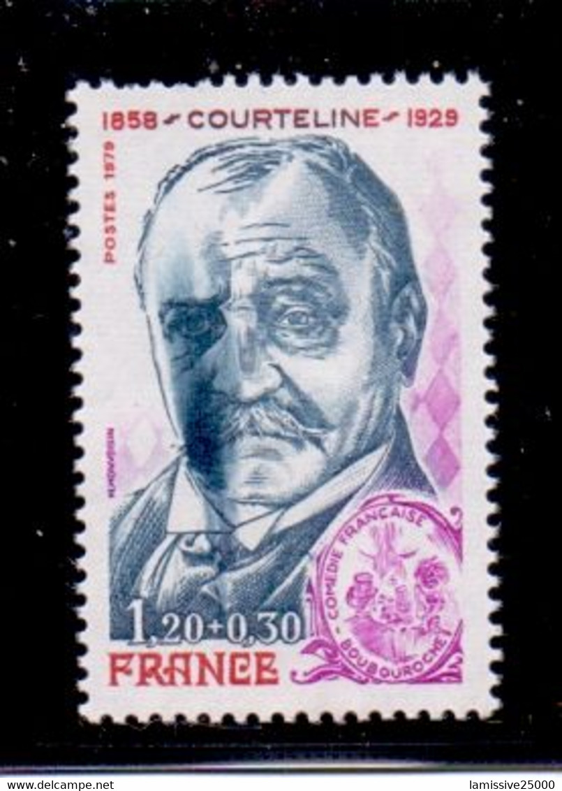 France Courteline Importante Tache D'encre Sous L'oeil - Unused Stamps