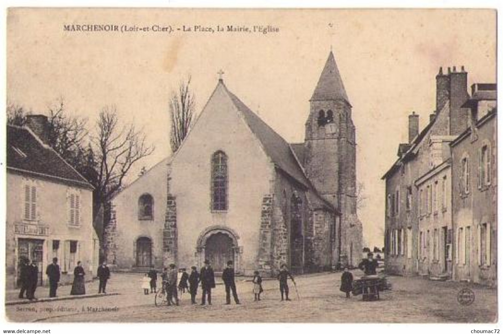 (41) 2199, Marchenoir, Serron, La Place, La Mairie, L'Eglise - Marchenoir