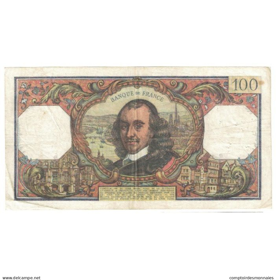 France, 100 Francs, Corneille, 1972, Z.625, TTB+, Fayette:65.38, KM:149d - 100 F 1964-1979 ''Corneille''
