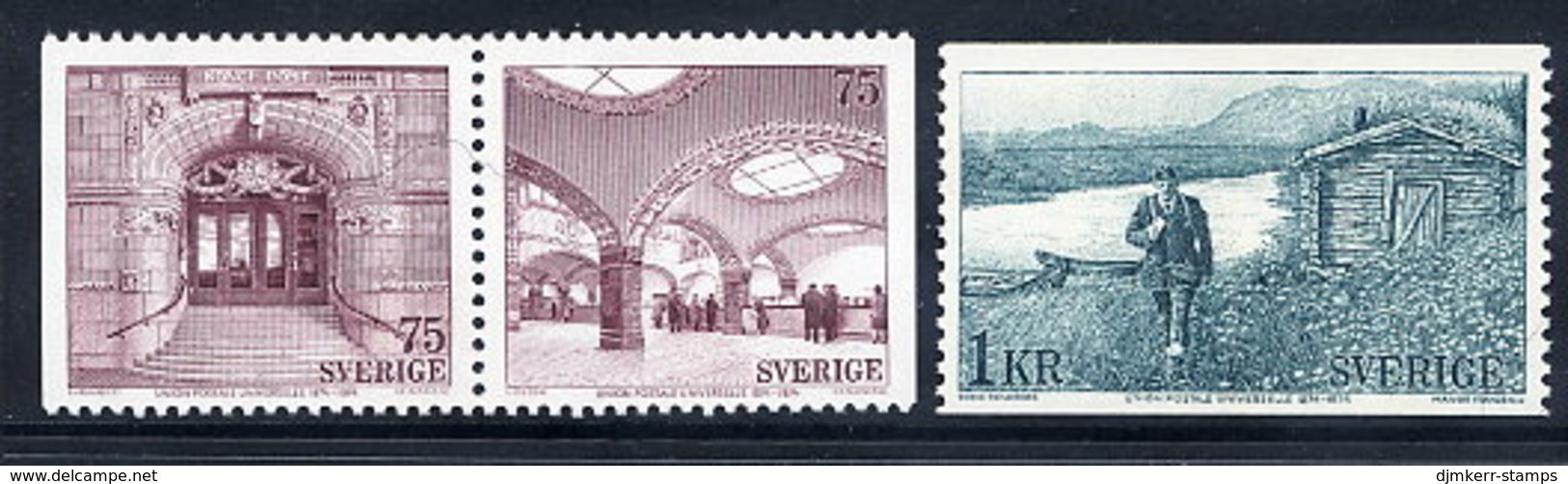SWEDEN 1974 UPU Centenary MNH / **.  Michel 859-61 - Unused Stamps