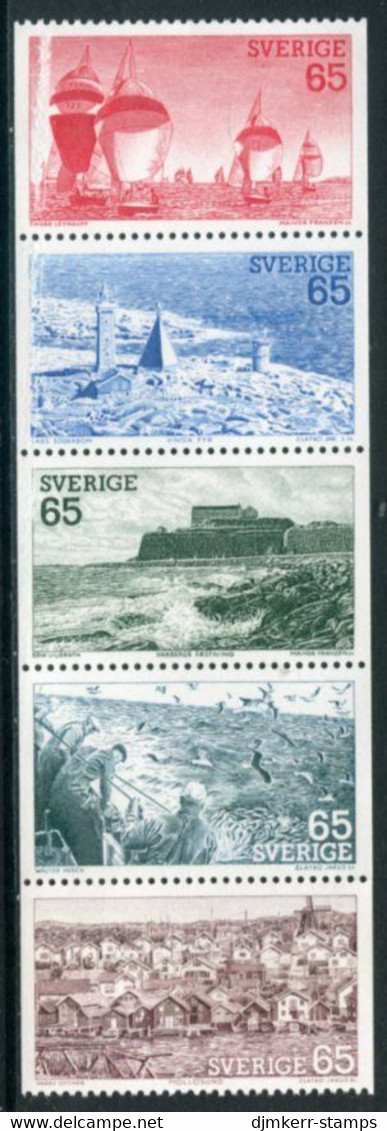 SWEDEN 1974 Tourism: West Coastb MNH / **..  Michel 854-58 - Unused Stamps