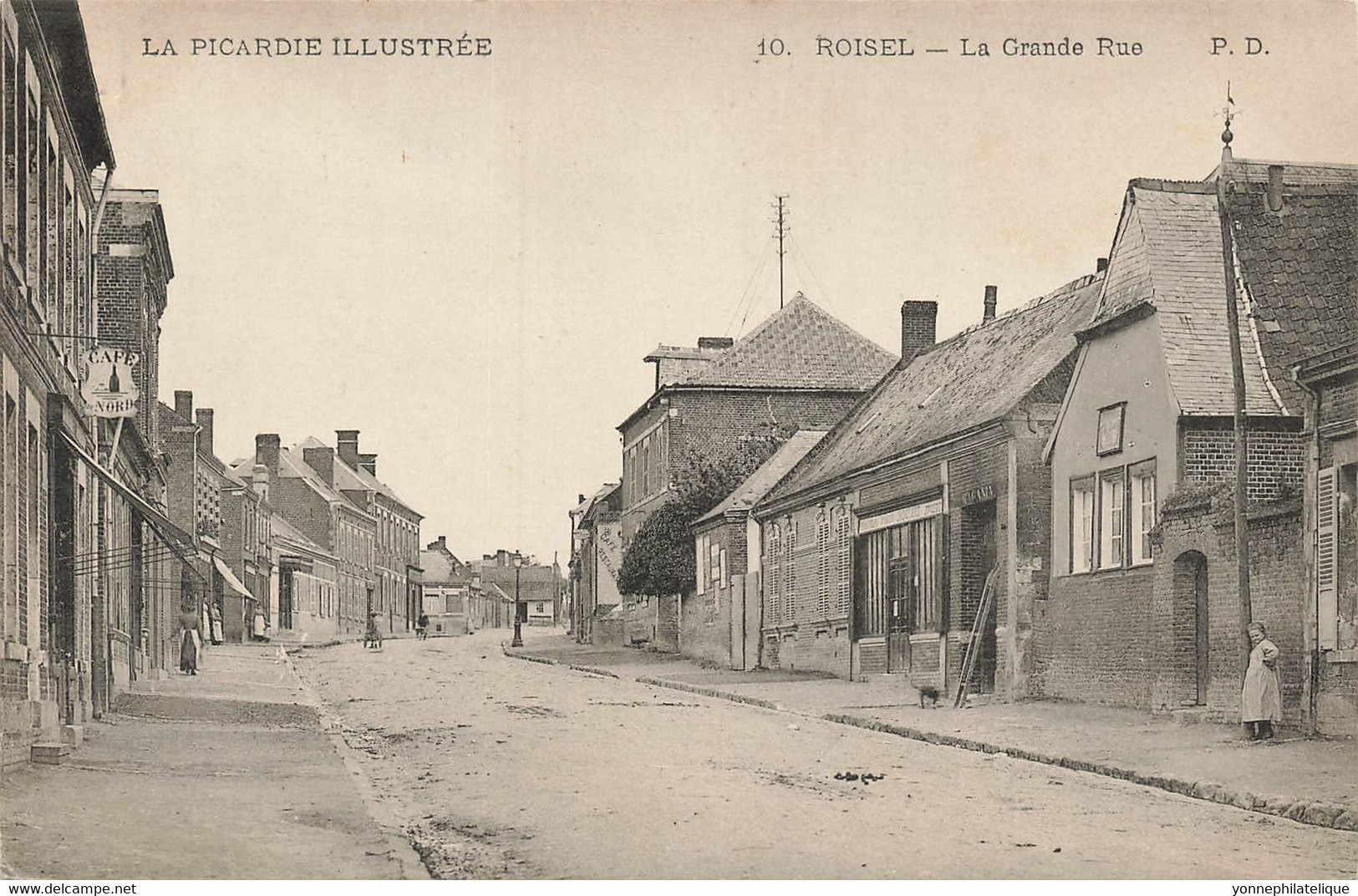 80 - SOMME - ROISEL - Grande Rue , Café Du Nord - Superbe - 10749A - Roisel