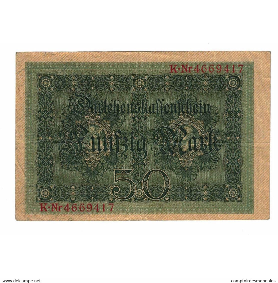 Billet, Allemagne, 50 Mark, 1914, 1914-08-05, KM:49b, SUP - 50 Mark