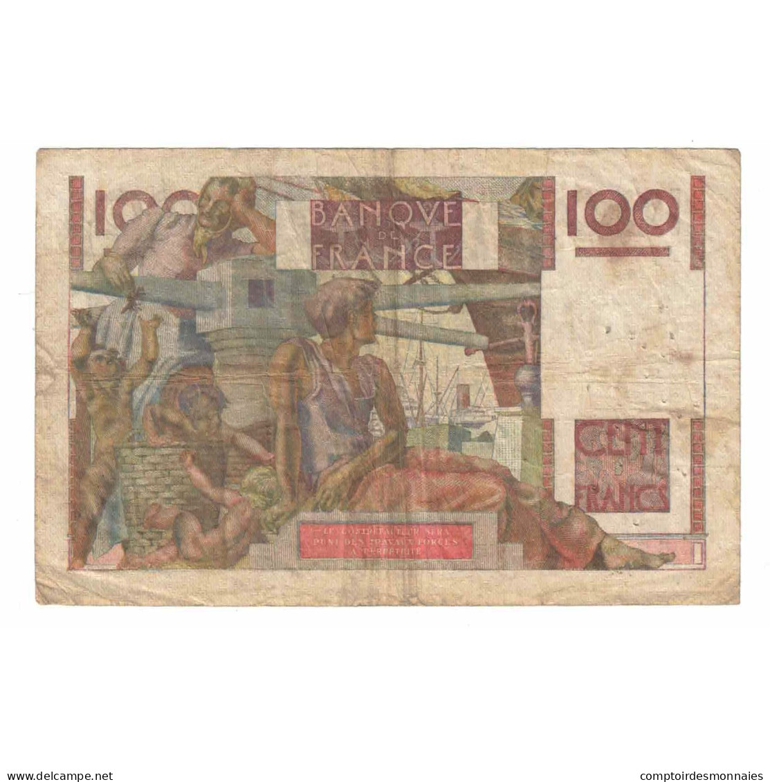 France, 100 Francs, Jeune Paysan, 1951, B.409, TB, Fayette:28.30, KM:128d - 100 F 1945-1954 ''Jeune Paysan''