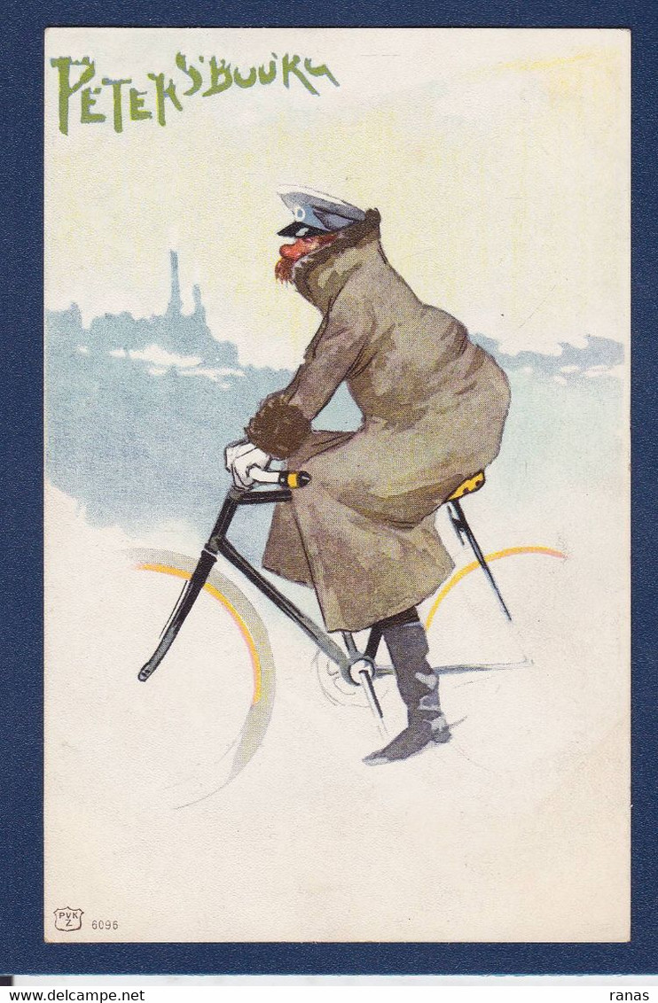 CPA Rossetti Illustrateur Vélo Cycle Bicyclette Art Nouveau Non Circulé Saint Pétersbourg Russie - Cina