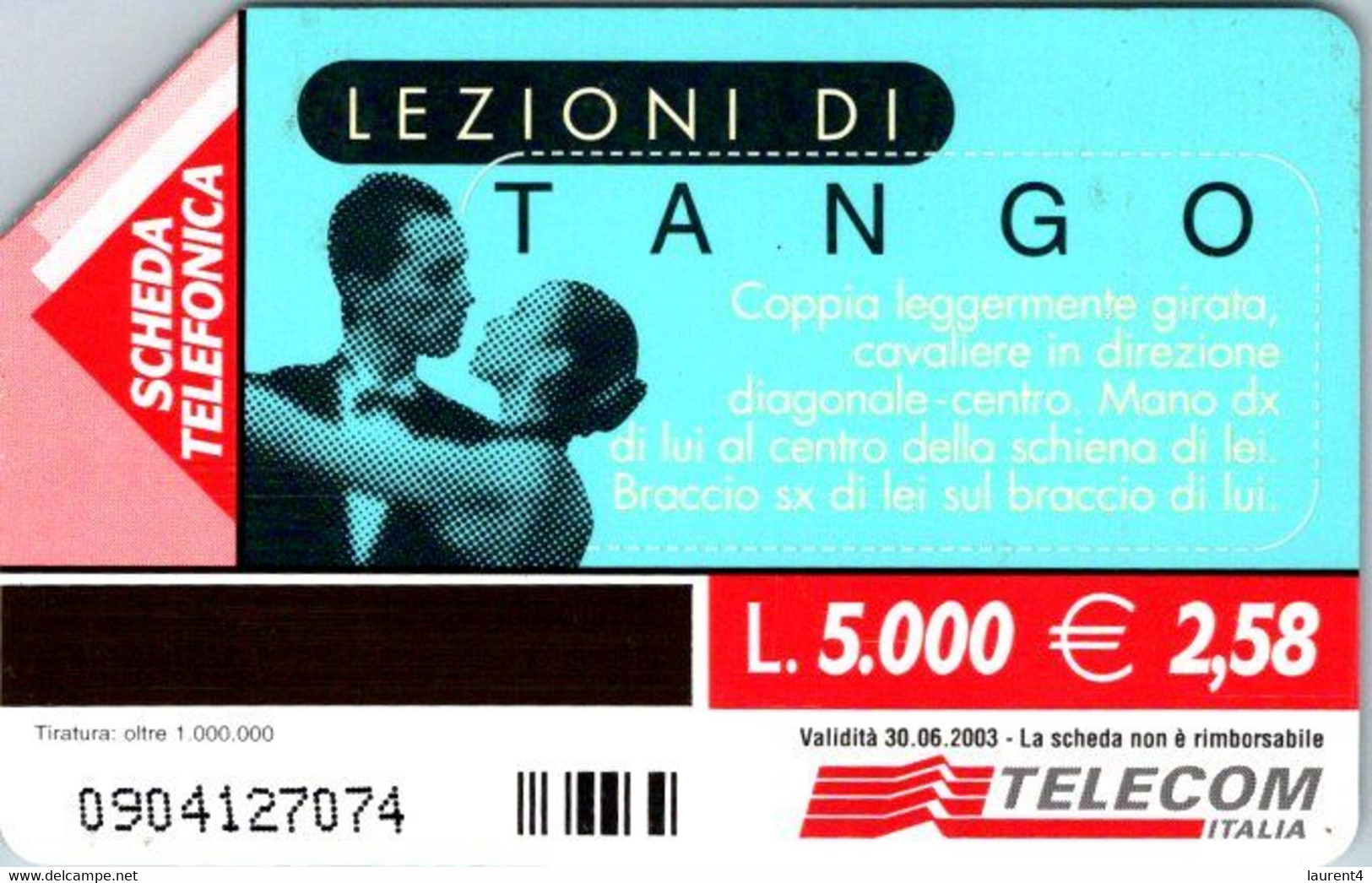 (24-6-2022 H) Phonecard -  Italy - (1 Phonecard)  Tango - 2.50 EURO - Other & Unclassified