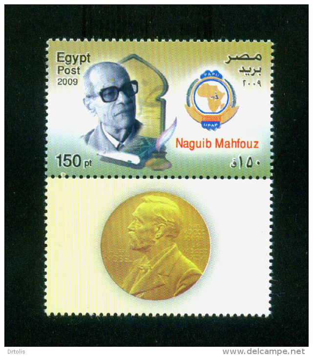 EGYPT / 2009 / NAGUIB MAHFOUZ / NOBEL PRIZE IN LITERATURE / MNH / VF. - Ungebraucht