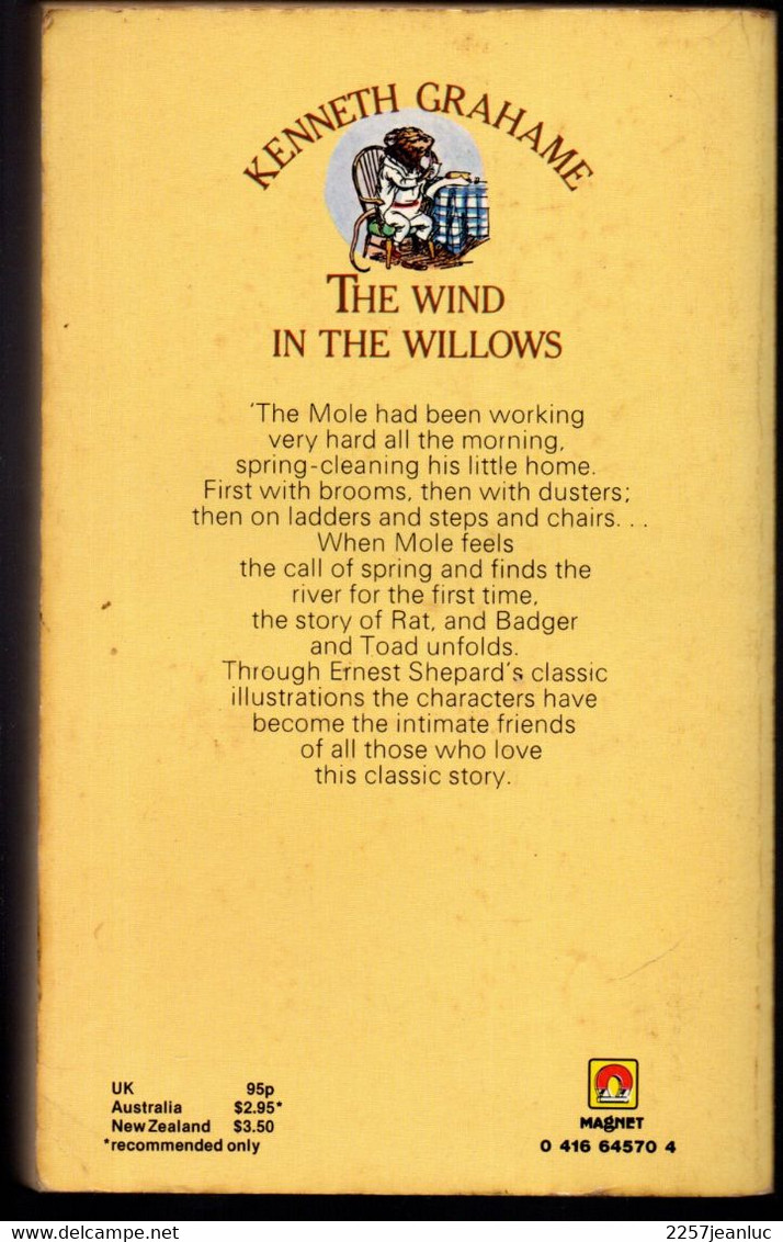 Kenneth Grahame * The Wind In The Willows Illustrated By E.H.Shepard .*  Edition 1981 - Other & Unclassified