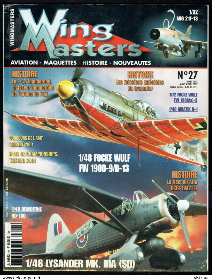 "WING MASTERS" - N° 27 - Année 2002 - FR - Sommaire En Scan 3. - Literatura & DVD