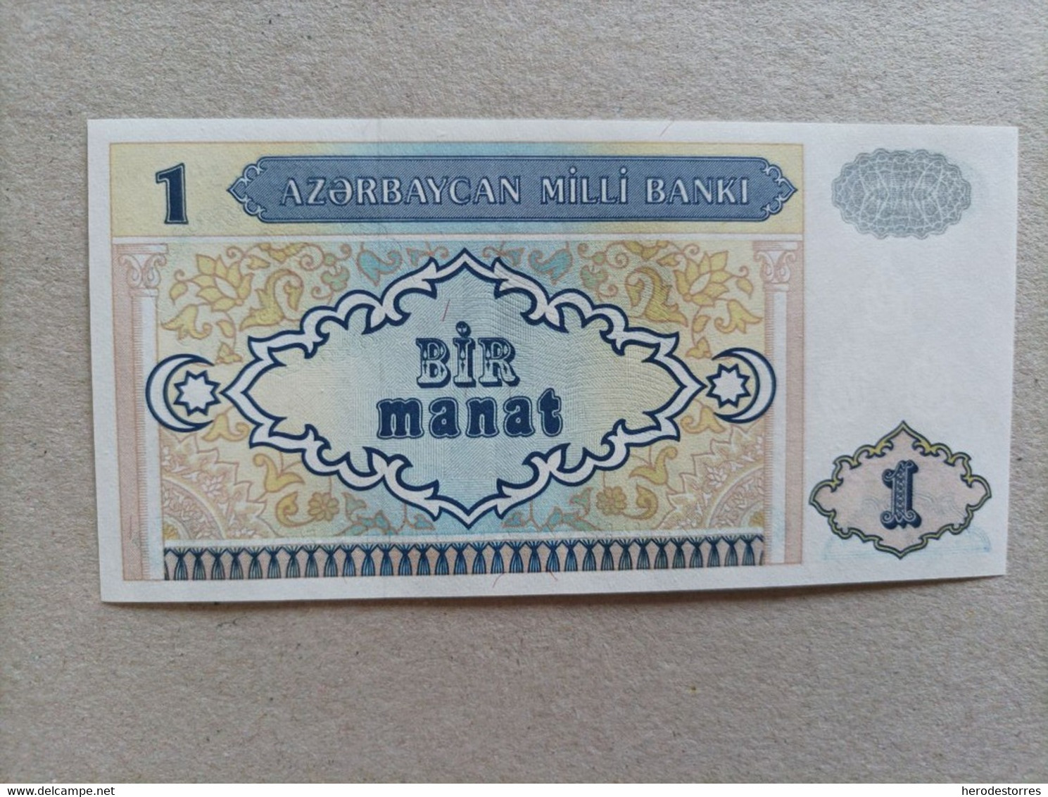 Billete De Azerbaiyán De 1 Manat 1993, Serie A, UNC - Azerbeidzjan