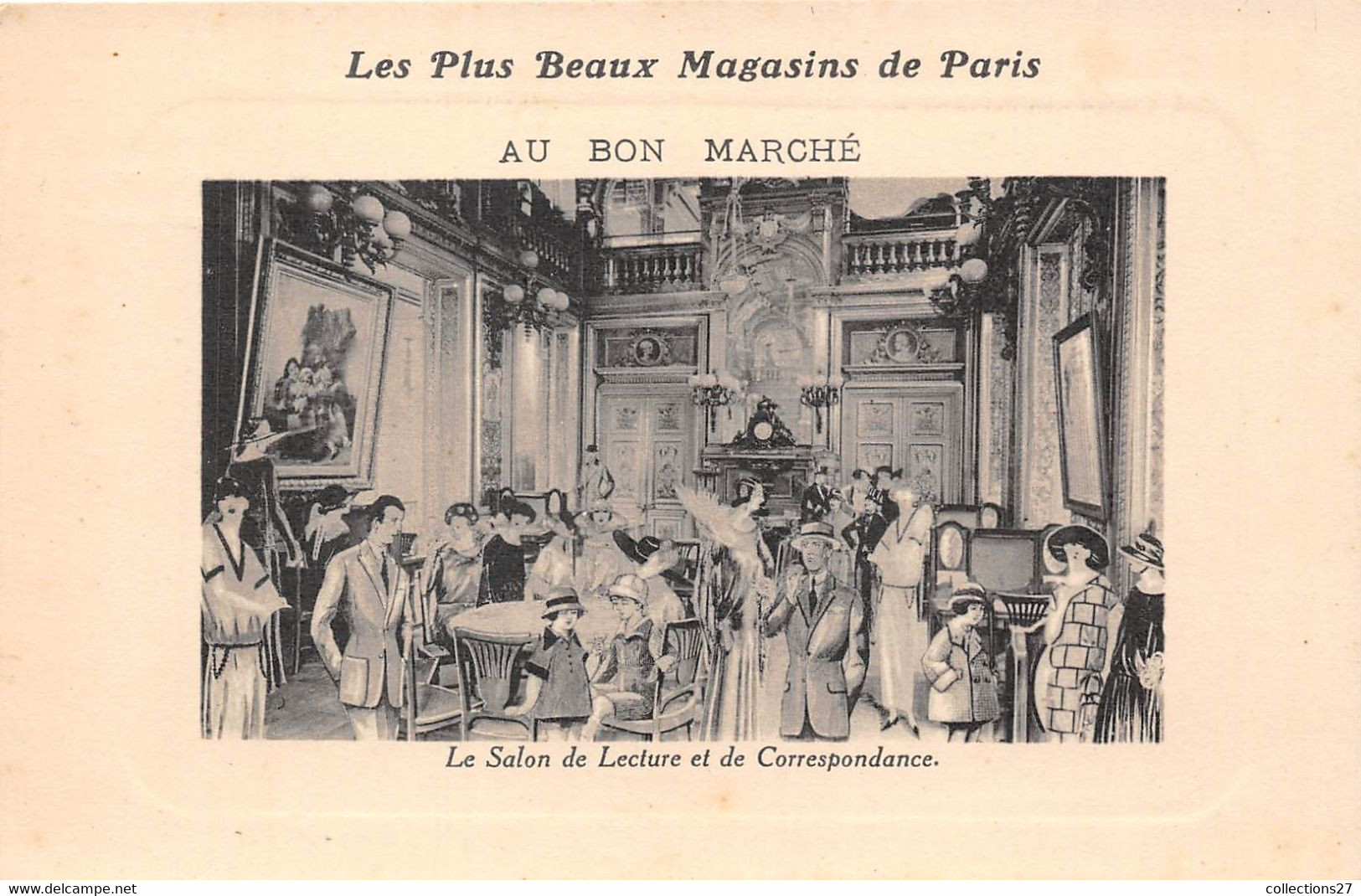 PARIS-75007- AU BON MARCHE-LE SALON DE LECTURE ET DE CORRESPONDANCE - Paris (07)