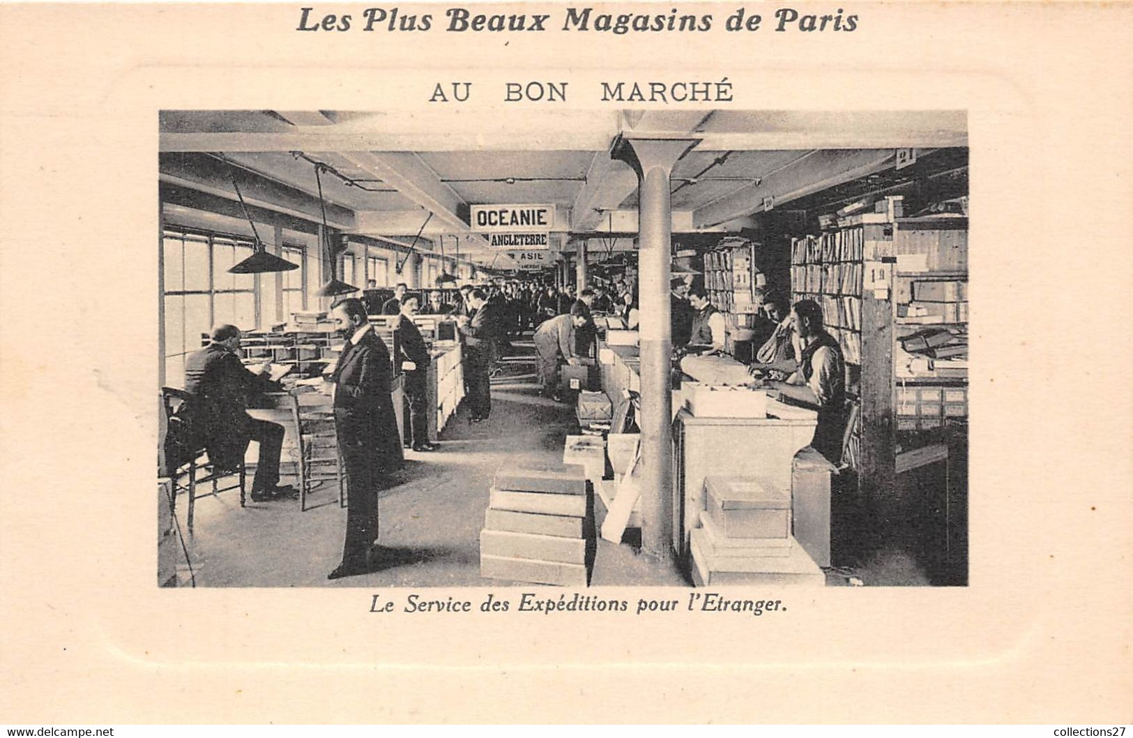 PARIS-75007- AU BON MARCHE-LE SERVICE DES EXPEDITIONS POUR L'ETRANGER - Paris (07)
