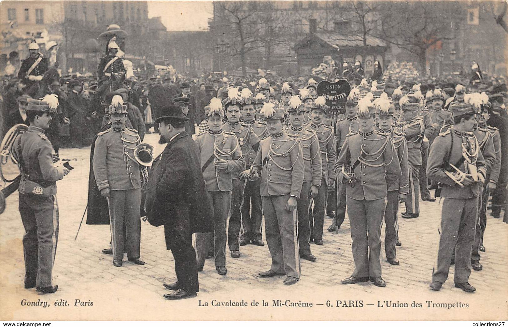 PARIS-LA CAVALCADE DE LA MI-CARÊME- L'UNION DES TROMPETTES - Autres & Non Classés