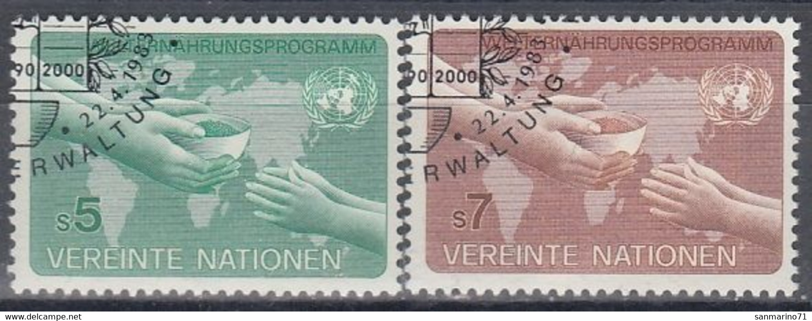 UNITED NATIONS Vienna 32-33,used - Contre La Faim