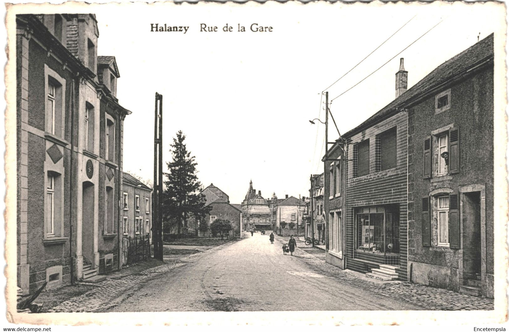 CPA - Carte Postale -Belgique Halanzy Rue De La Gare   VM51532ok - Aubange