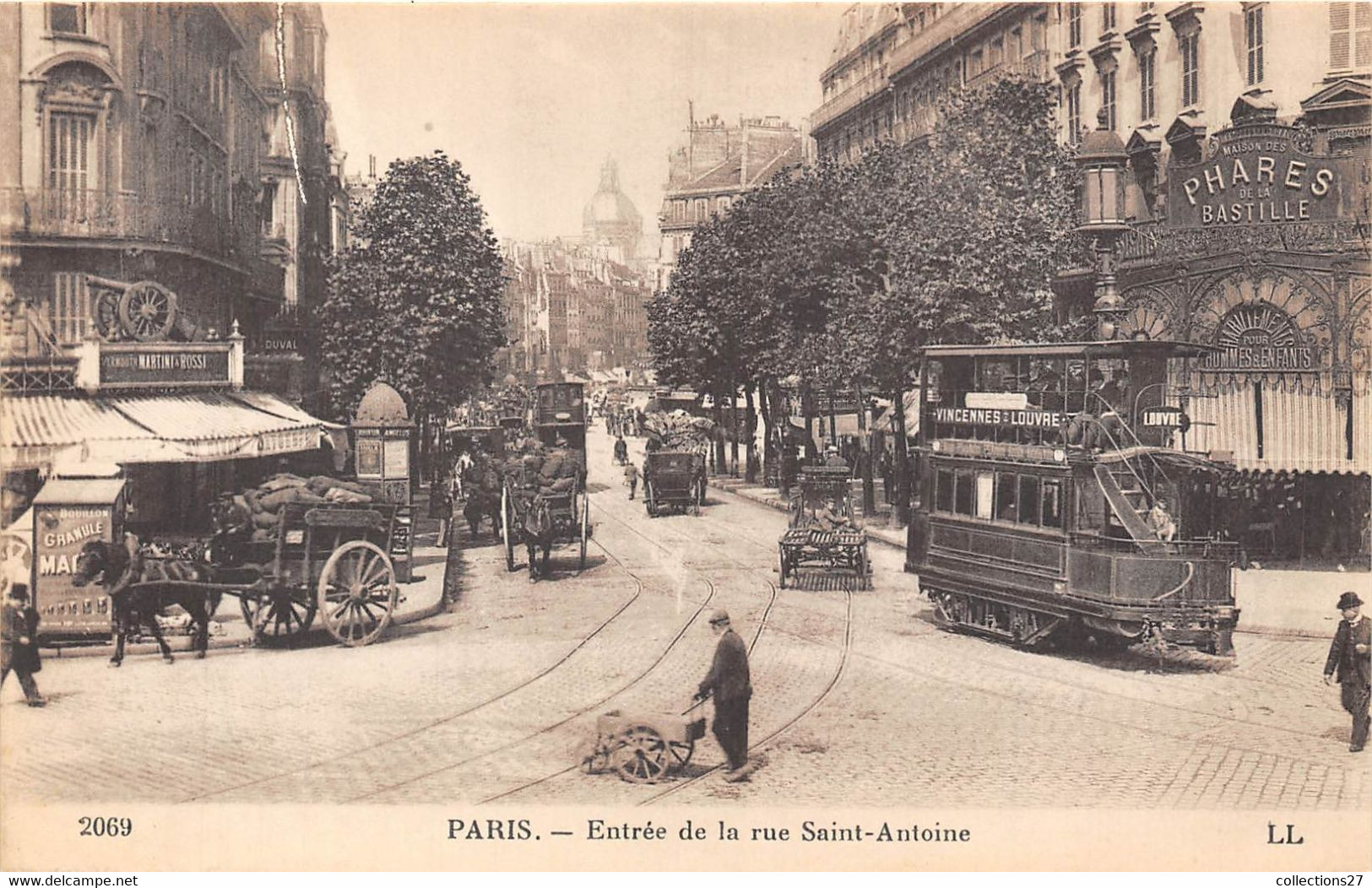 PARIS-75004-ENTREE DE LA RUE SAINT-ANTOINE - Arrondissement: 04