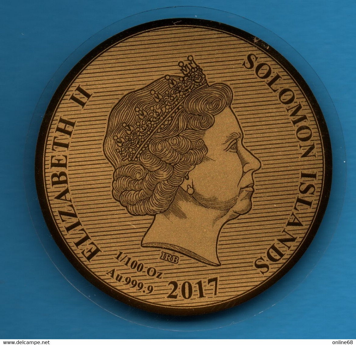 SOLOMON ISLANDS 10 DOLLARS 2017 Elizabeth II Indian Head 1907 Série World's Most Valuable Gold Coins - Islas Salomón