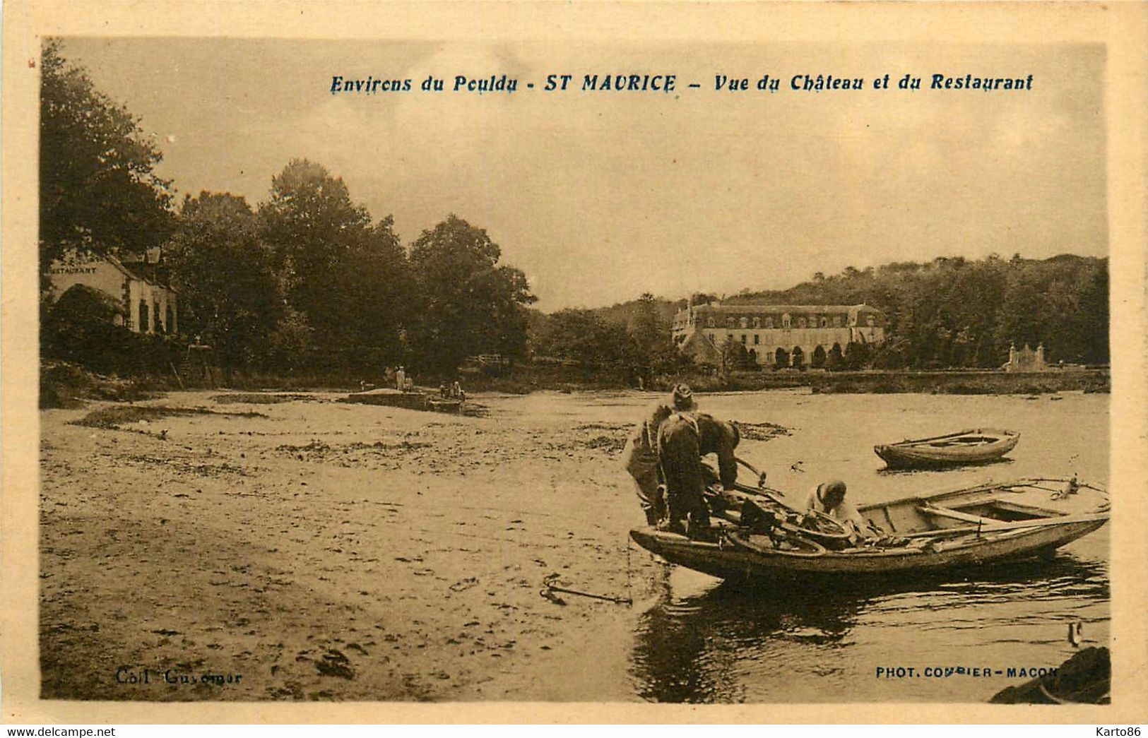 Clohars Carnoët * Environs Du Pouldu * St Maurice * Vue Du Château Et Du Restaurant * Barque Bac Passeur - Clohars-Carnoët