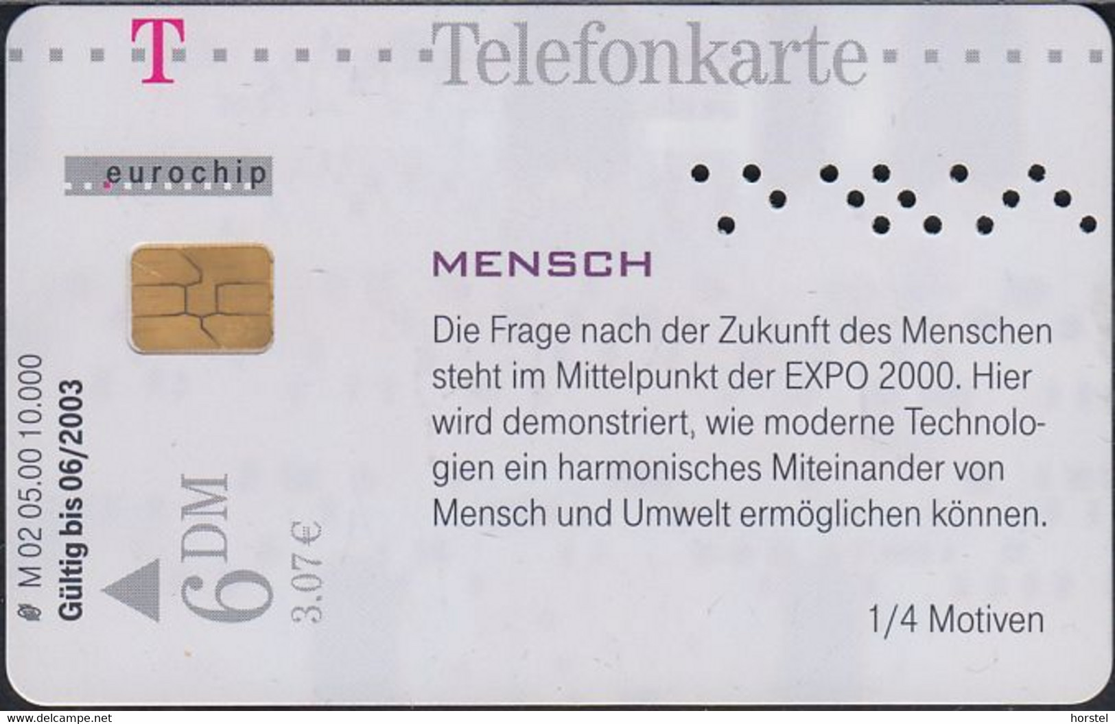 Germany M02/00 - Expo 2000 - Hannover - Mensch - Rar ! - M-Series: Merchandising