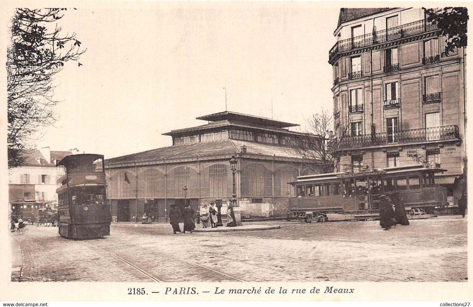 PARIS-75019-LE MARCHE DE LA RUE DE MEAUX - Arrondissement: 19