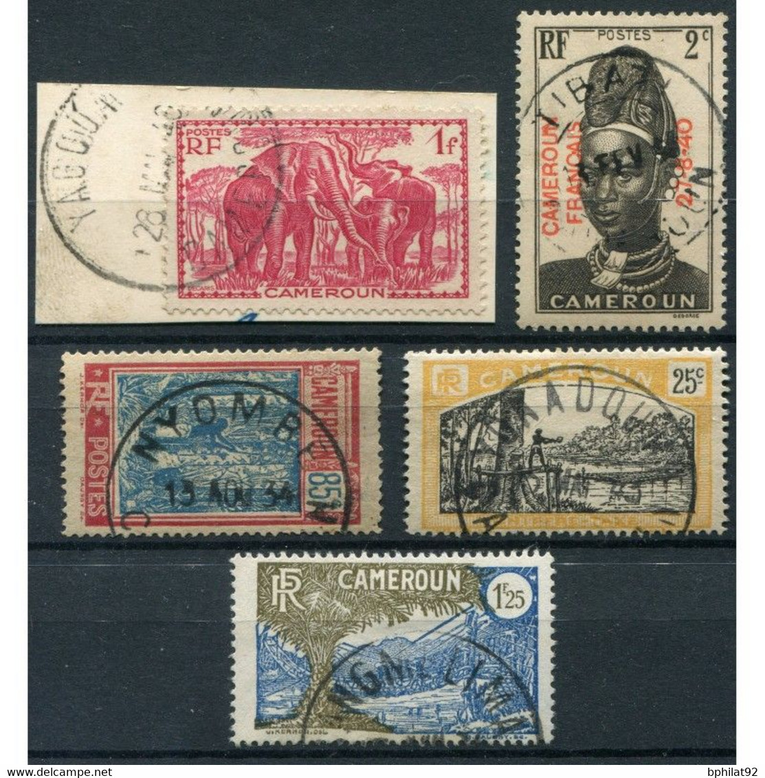 !!! LOT D'OBLITERATIONS CHOISIES DE BUREAUX DU CAMEROUN - Usados