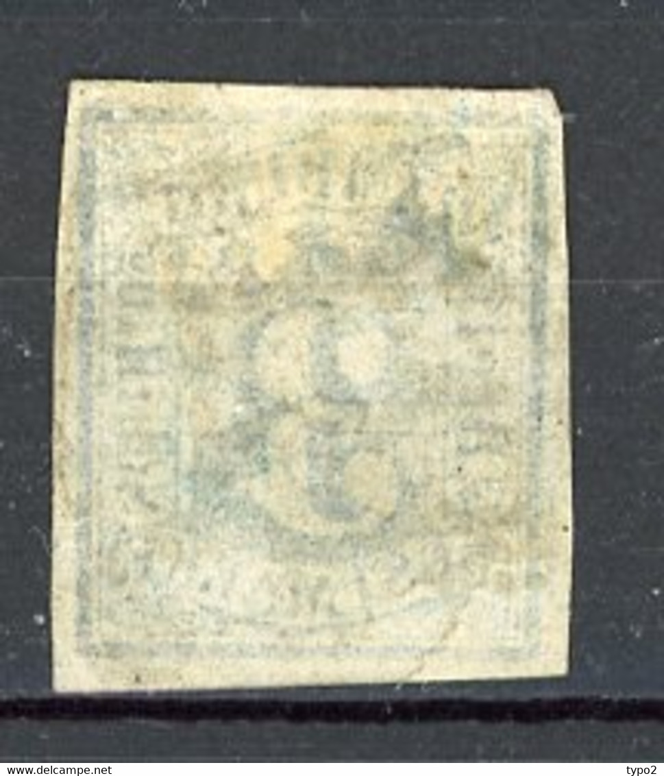 HAMB -  Yv. N°  4  Mi N° 4  FAUX Pas De Filigrane (o)  3s  Bleu-vert  Cote 180 Euro  BE   2 Scans - Hamburg