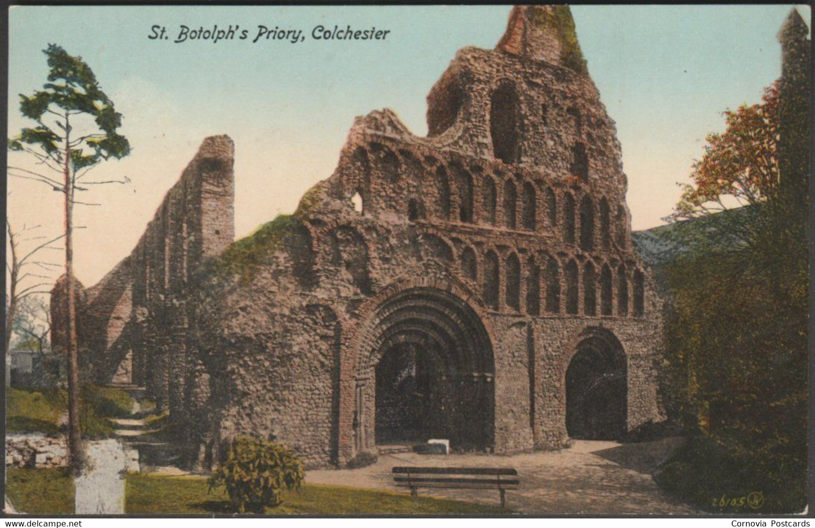 St Botolph's Priory, Colchester, Essex, C.1910s - Valentine's Postcard - Colchester