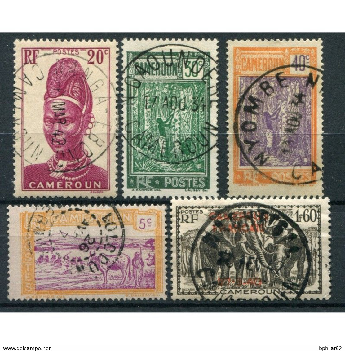 !!! LOT D'OBLITERATIONS CHOISIES DE BUREAUX DU CAMEROUN - Used Stamps