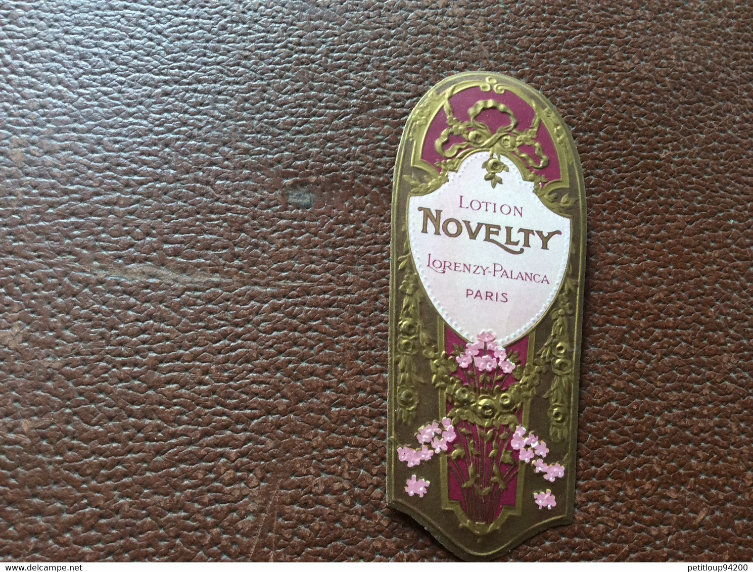 ETIQUETTE DE PARFUM  LOTION  Novelty  LORENZY-PALANCA  Paris - Etichette