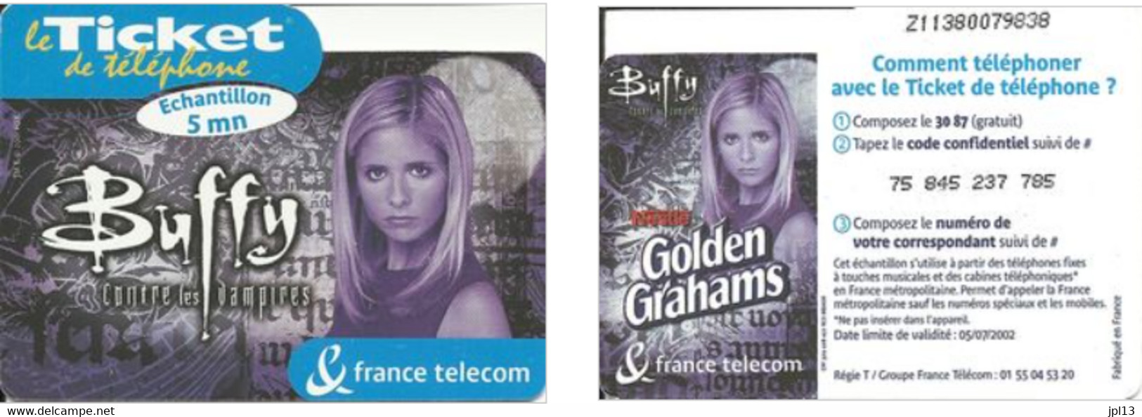 Ticket Téléphone - France Télécom - Buffy Contre Les Vampires 5m, Série Z1138 - Billetes FT