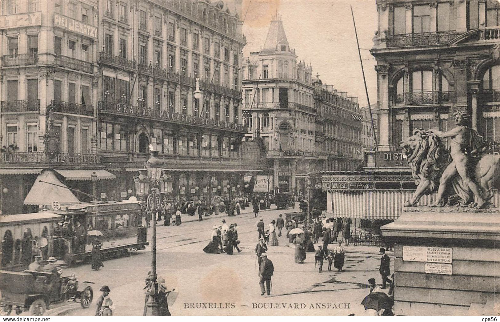 BRUXELLES - Boulevard ANSPACH - Lanen, Boulevards