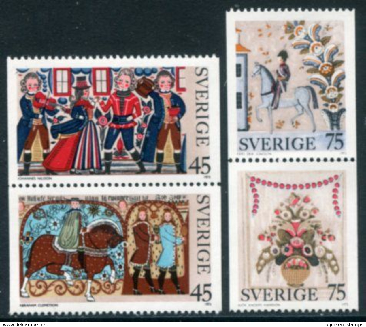 SWEDEN 1973 Christmas MNH / **.  Michel 828-31 - Unused Stamps