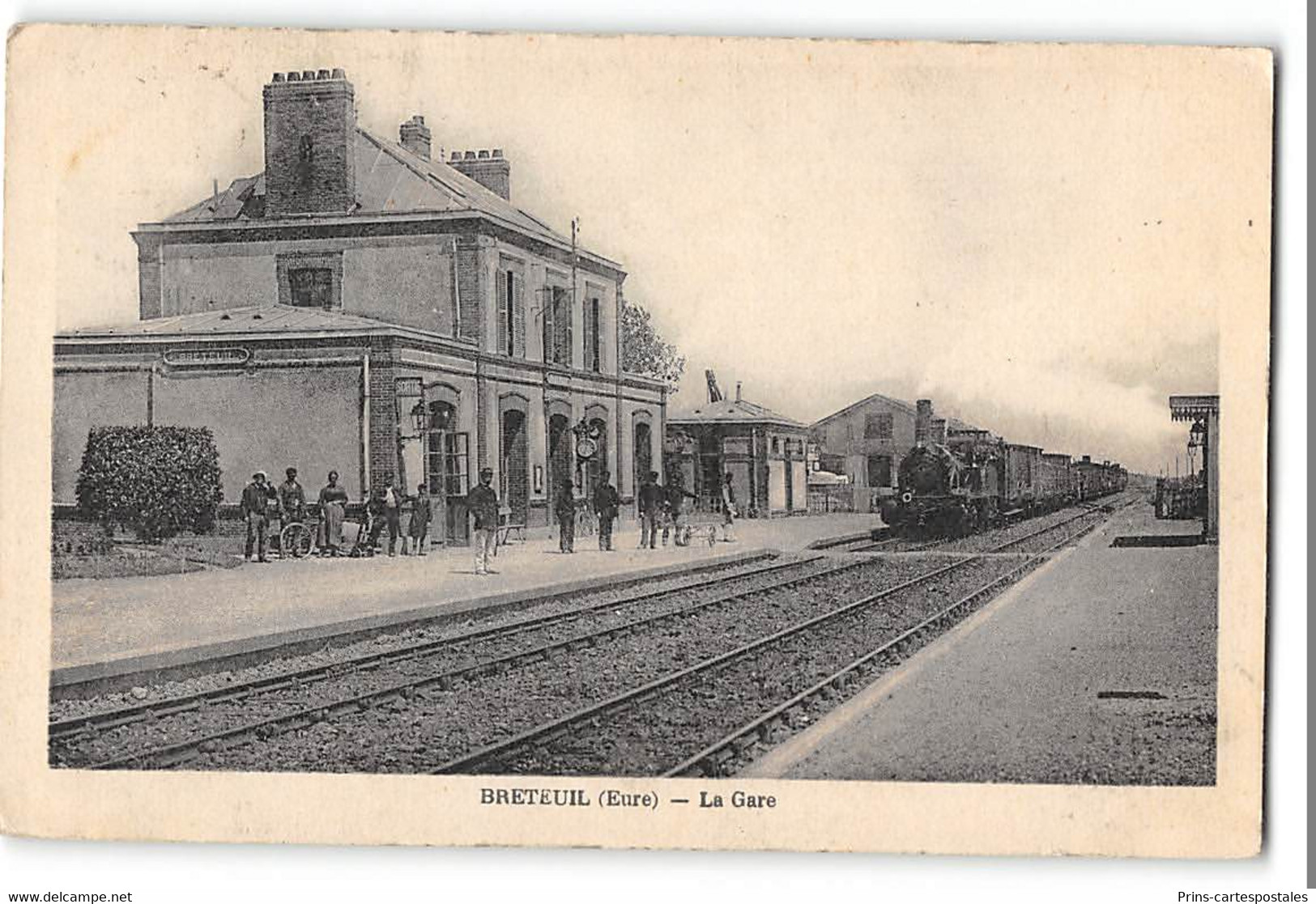 CPA 27 Breteuil La Gare Train - Breteuil