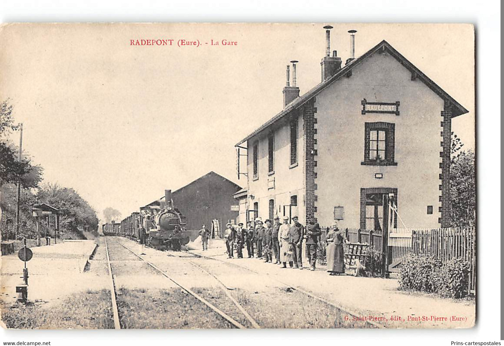 CPA 27 Pacy Sur Eure La Gare Train - Pacy-sur-Eure