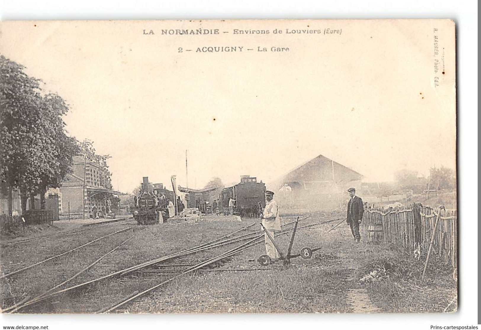 CPA 27 Acquigny La Gare Environs De Louviers Train - Acquigny