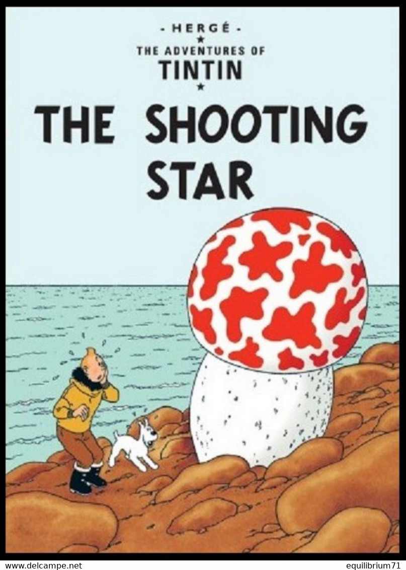 Carte Postale / Postkaart - Kuifje/Tintin - Milou/Bobbie - Haddock - The Shooting Star / L'étoile Mystérieuse - Philabédés