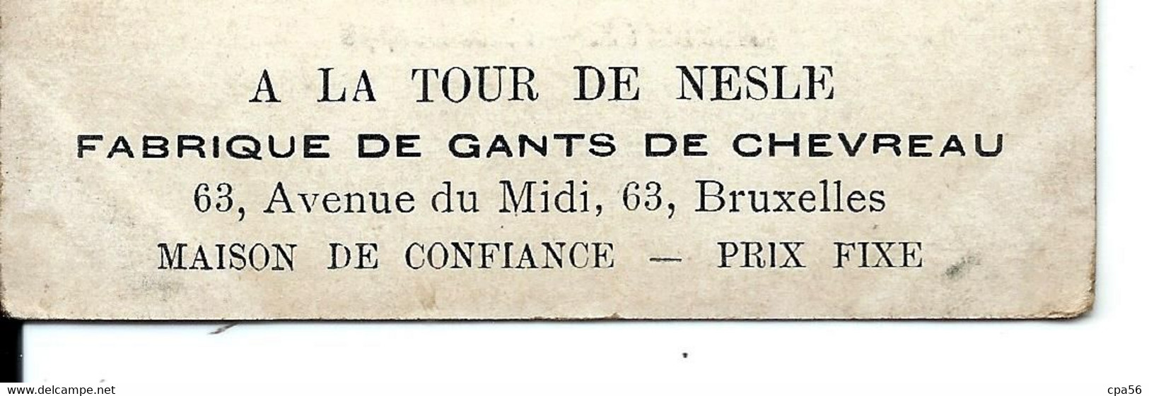 BRUXELLES - Carte Précurseur 1900 - Place ROUPPE + Publicité Gants " à La Tour De Nesle " - Corsi