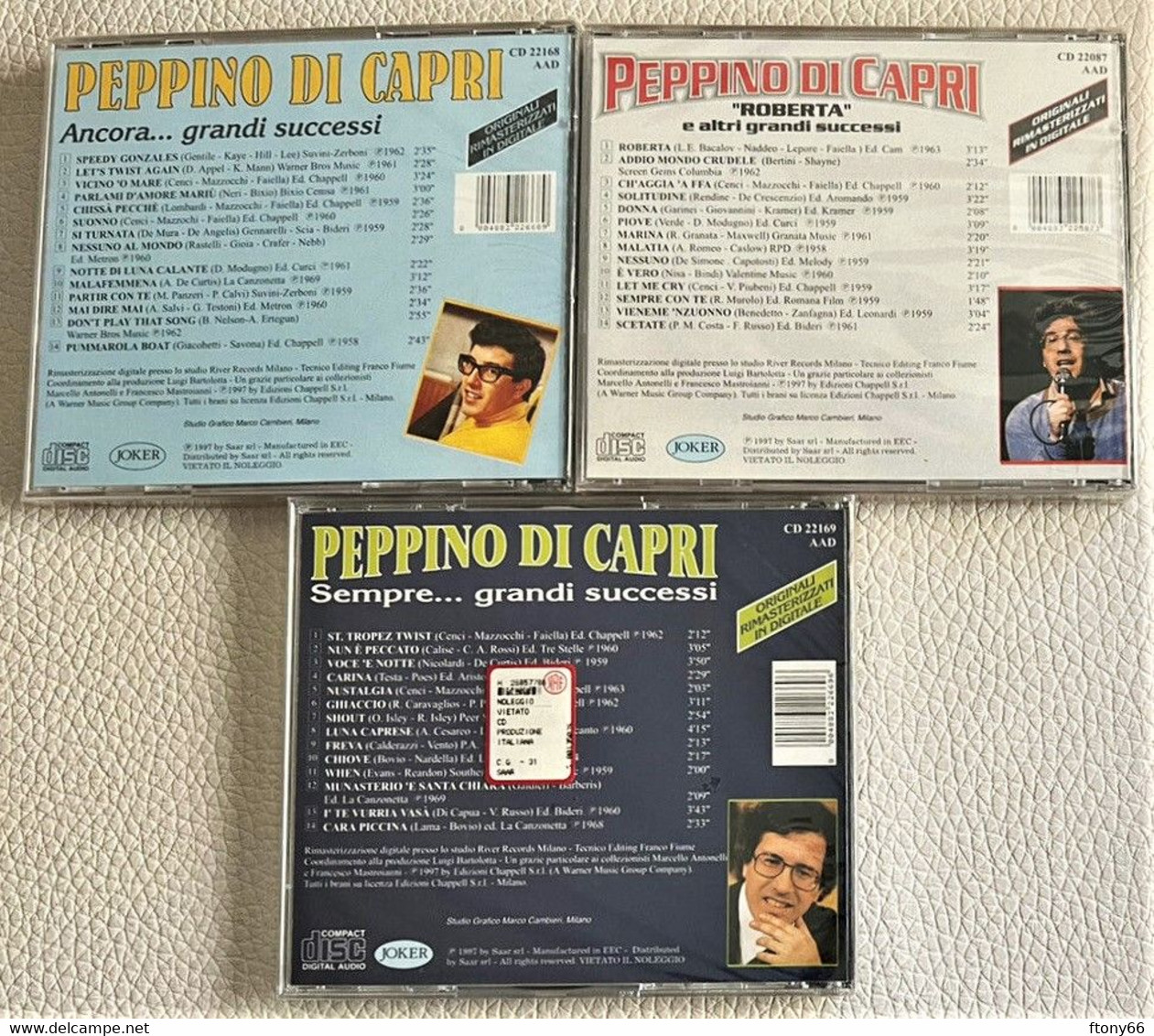 MA22 CD PEPPINO DI CAPRI 42 GRANDI SUCCESSI - COFANETTO 3 CD NUOVI SIGILLATI - Other - Italian Music